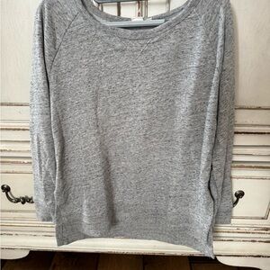 GAP WOMENS GRAY OVERSIZED SWEATSHIRT SIZE SMALL